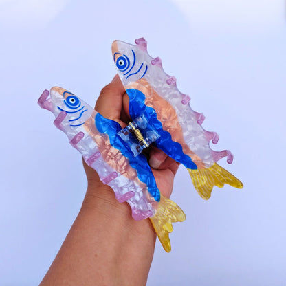 Jumbo Blue Sardine Hair Claw
