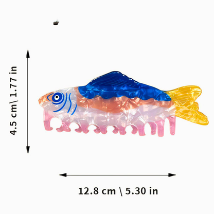Jumbo Blue Sardine Hair Claw