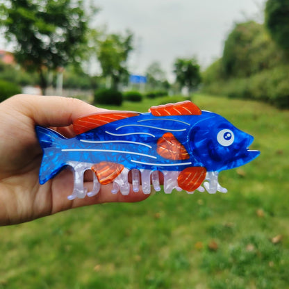 Jumbo Blue Saury Fish Hair Claw