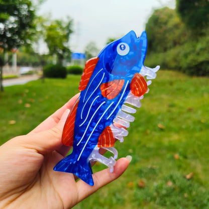 Jumbo Blue Saury Fish Hair Claw