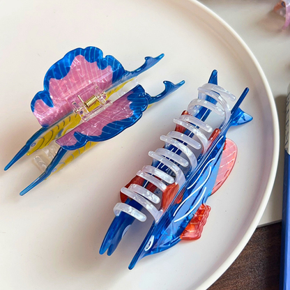 Jumbo Blue Saury Fish Hair Claw