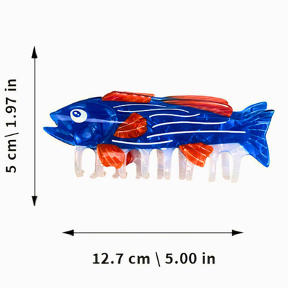 Jumbo Blue Saury Fish Hair Claw