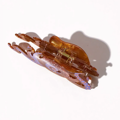Jumbo Brown Blue-Ringed Octopus Hair Claw