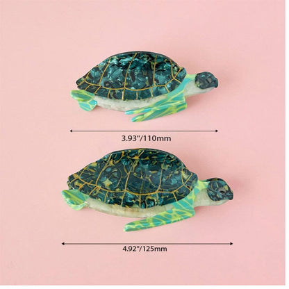 Jumbo Green Sea Turtle Hair Claw