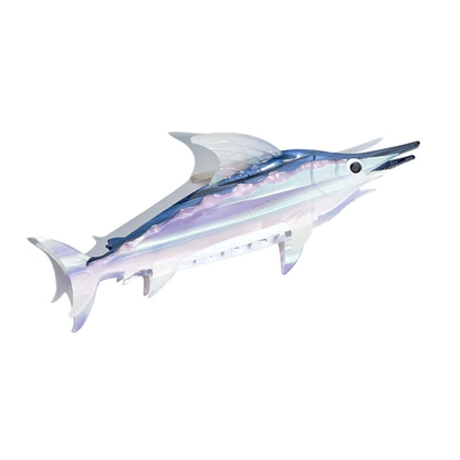 Jumbo Purple Blue White Swordfish Hair Claw