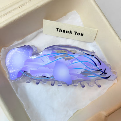 Jumbo Purple Pacific Sea Nettle Hair Claw