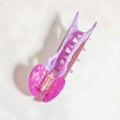 Jumbo Purple Sunset Jellyfish Hair Claw