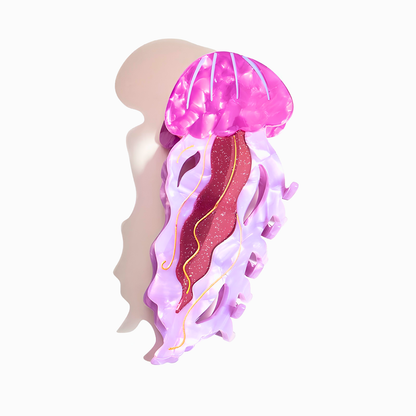 Jumbo Purple Sunset Jellyfish Hair Claw