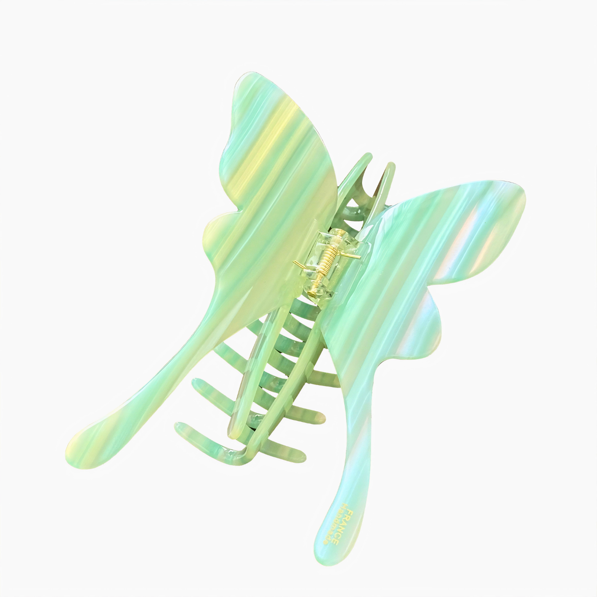 Jumbo Striped Butterfly Hair Claw