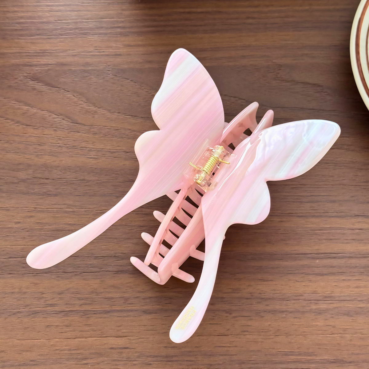 Jumbo Striped Butterfly Hair Claw