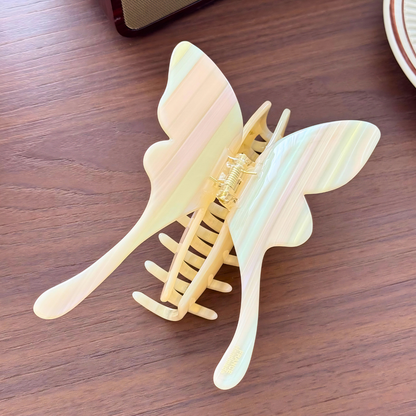 Jumbo Striped Butterfly Hair Claw