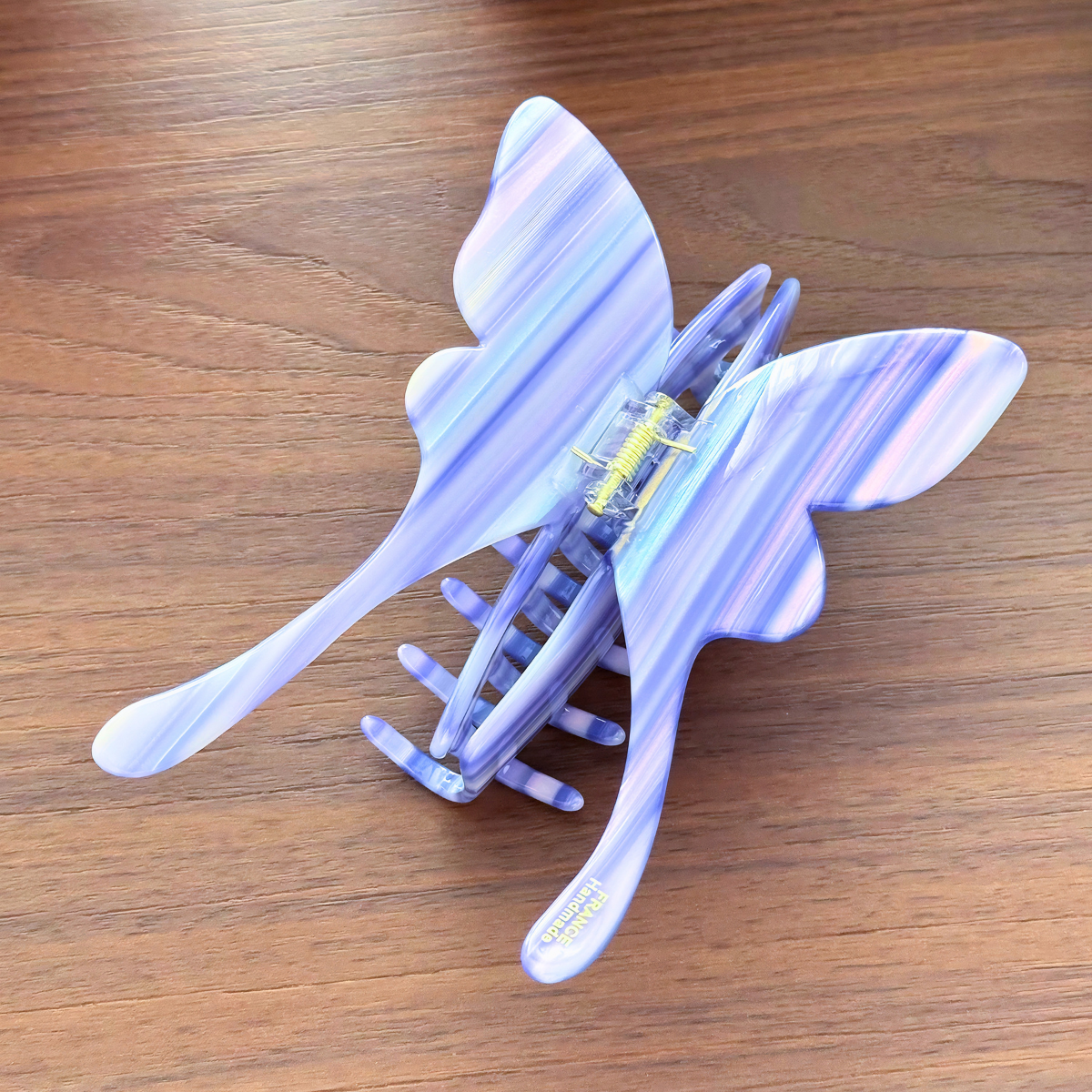 Jumbo Striped Butterfly Hair Claw