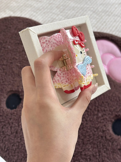 Handmade Raincoat KT Hair Claw