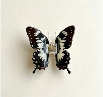 Large Black Butterfly Hair Claw Clips