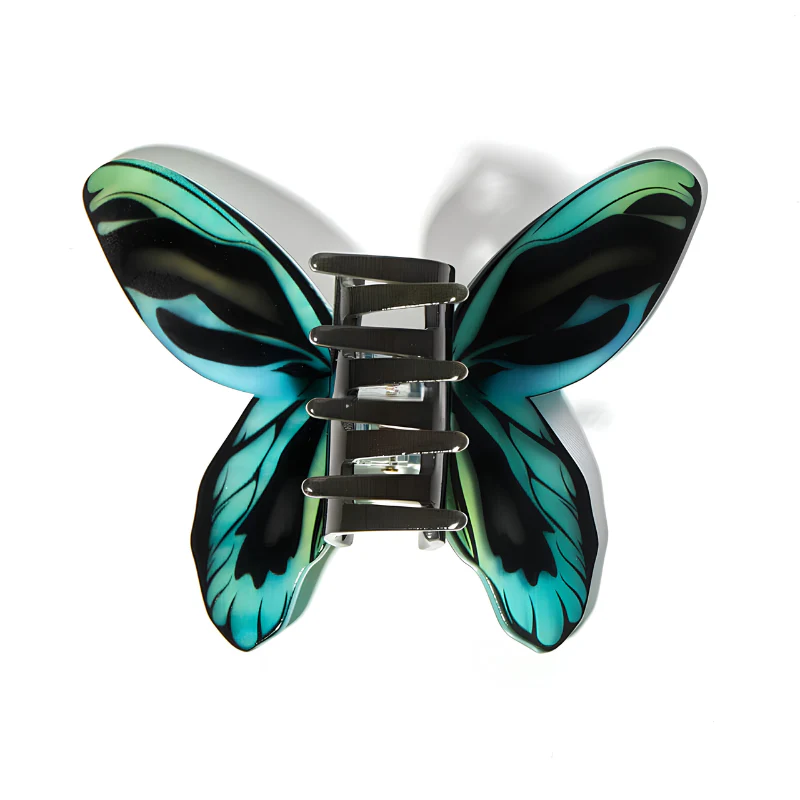 Large Blue Morpho Butterfly Hair Claw