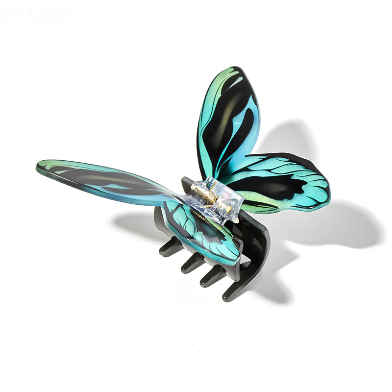 Large Blue Morpho Butterfly Hair Claw