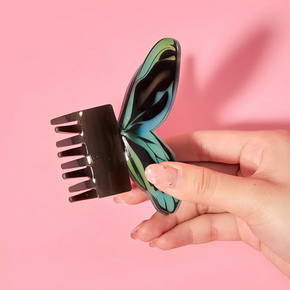 Large Blue Morpho Butterfly Hair Claw