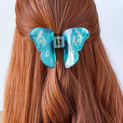 Large Blue Swallowtail Butterfly Hair Claw