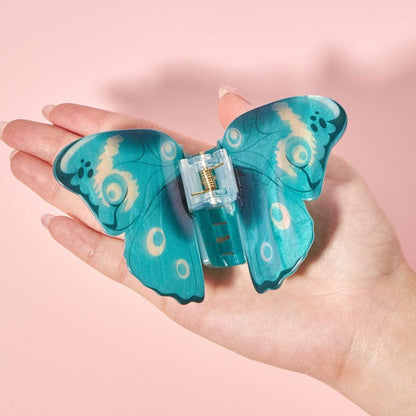 Large Blue Swallowtail Butterfly Hair Claw