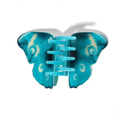 Large Blue Swallowtail Butterfly Hair Claw