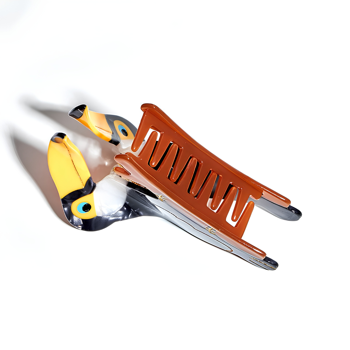 Large Colorful Toucan Hair Claw