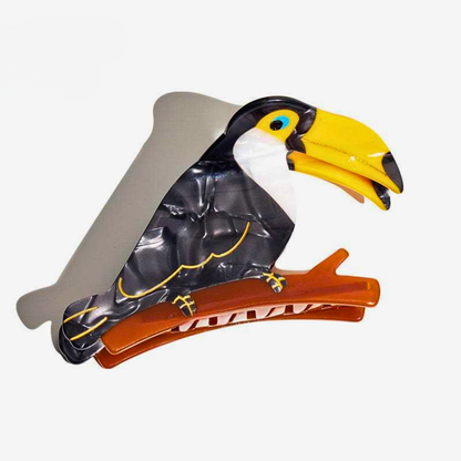 Large Colorful Toucan Hair Claw
