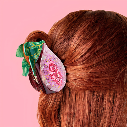 Large Fig Fruit Hair Claw