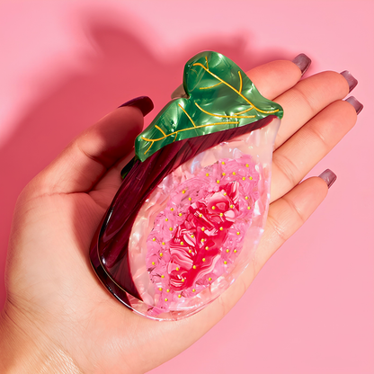 Large Fig Fruit Hair Claw