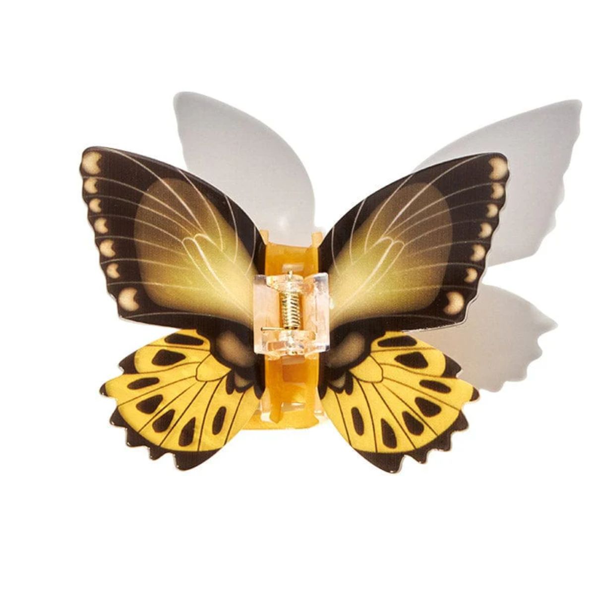 Large Golden Swallowtail Butterfly Hair Claw