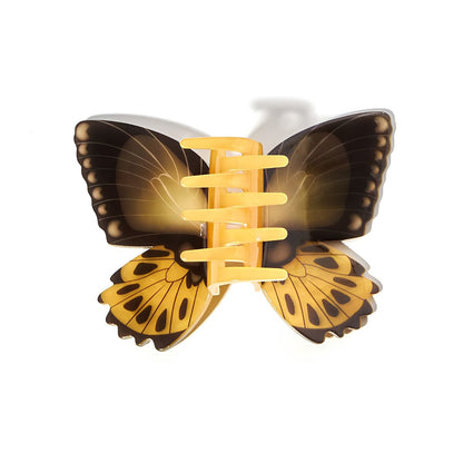 Large Golden Swallowtail Butterfly Hair Claw