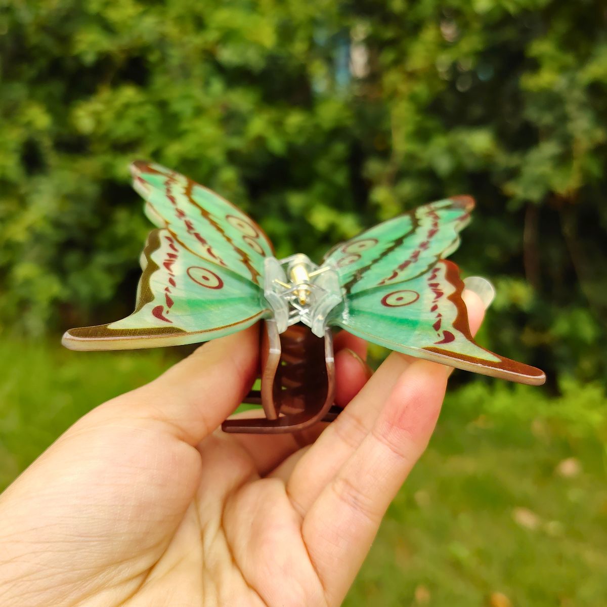 Large Green Butterfly Hair Claw