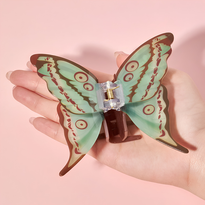Large Green Butterfly Hair Claw