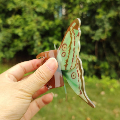 Large Green Butterfly Hair Claw