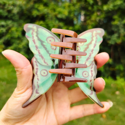 Large Green Butterfly Hair Claw