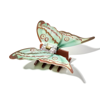 Large Green Butterfly Hair Claw