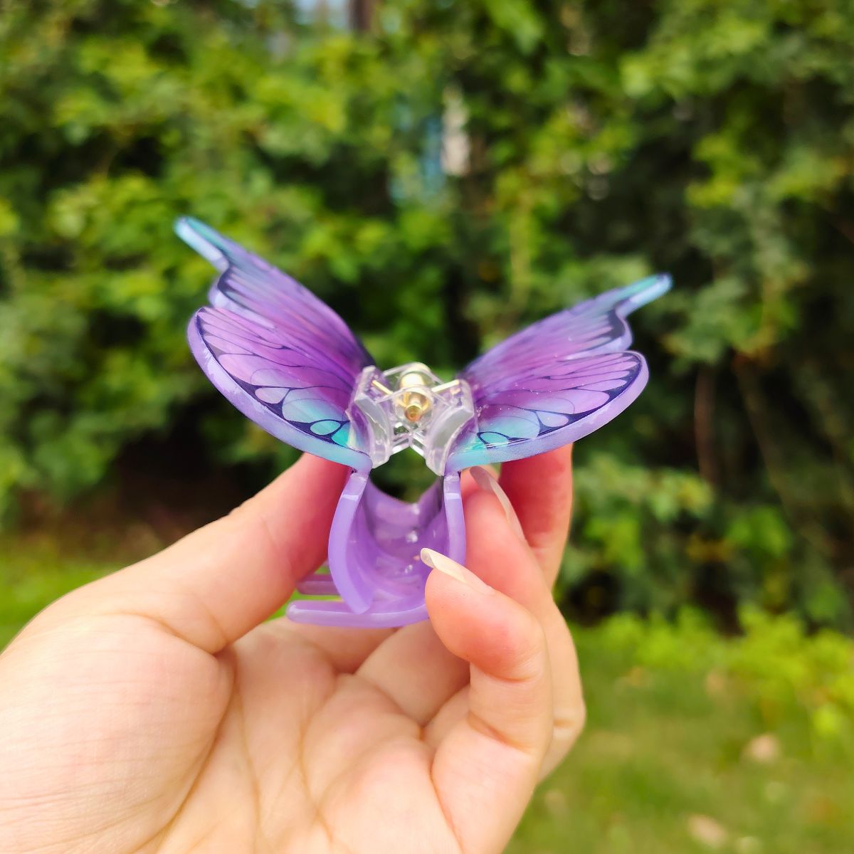 Large Purple Butterfly Hair Claw