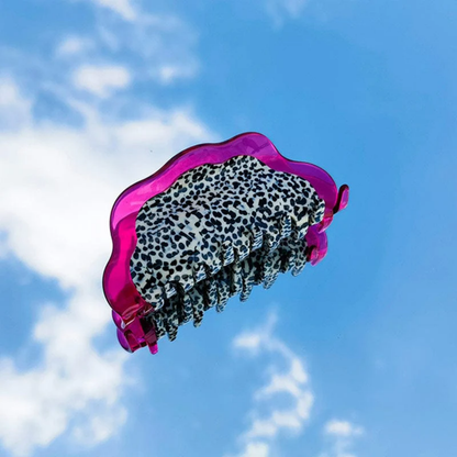 Large Purple Pink Dragon Fruit Hair Claw