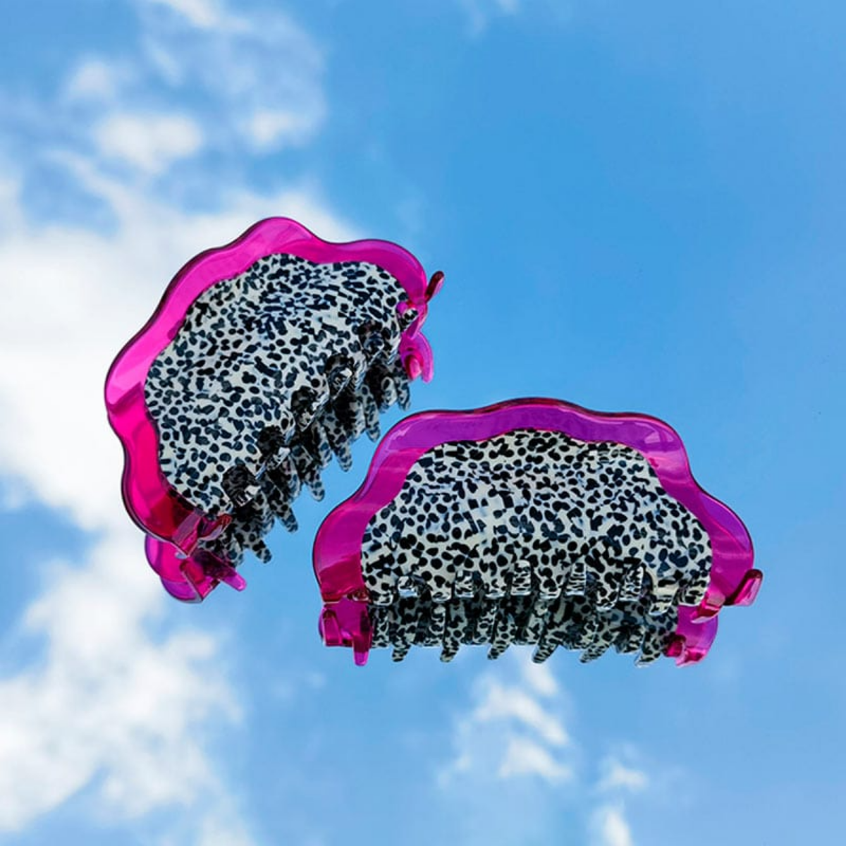 Large Purple Pink Dragon Fruit Hair Claw