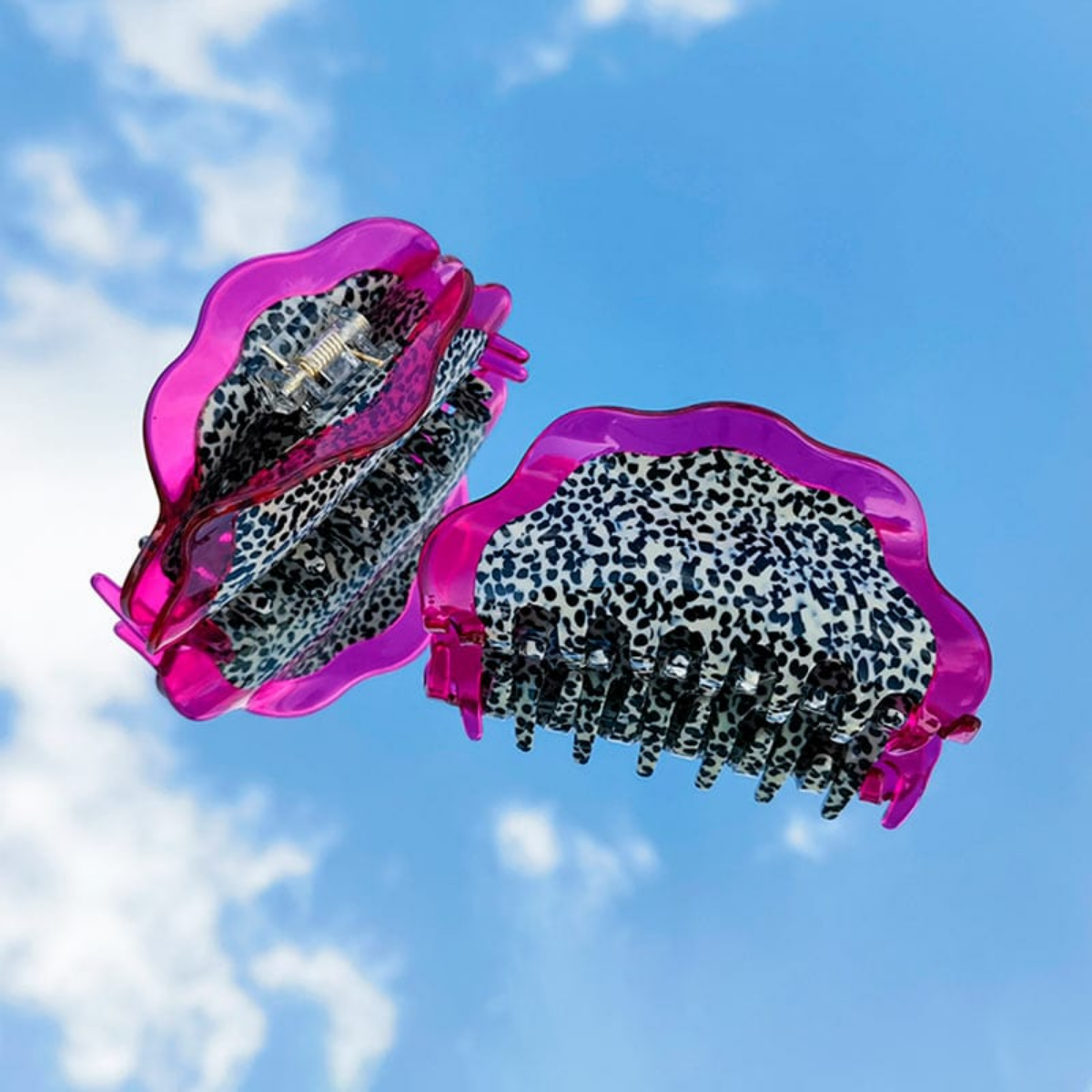 Large Purple Pink Dragon Fruit Hair Claw