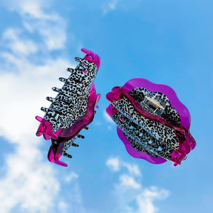 Large Purple Pink Dragon Fruit Hair Claw