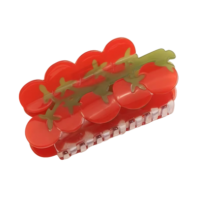 Large Red Cherry Tomatoes Cluster Hair Claw