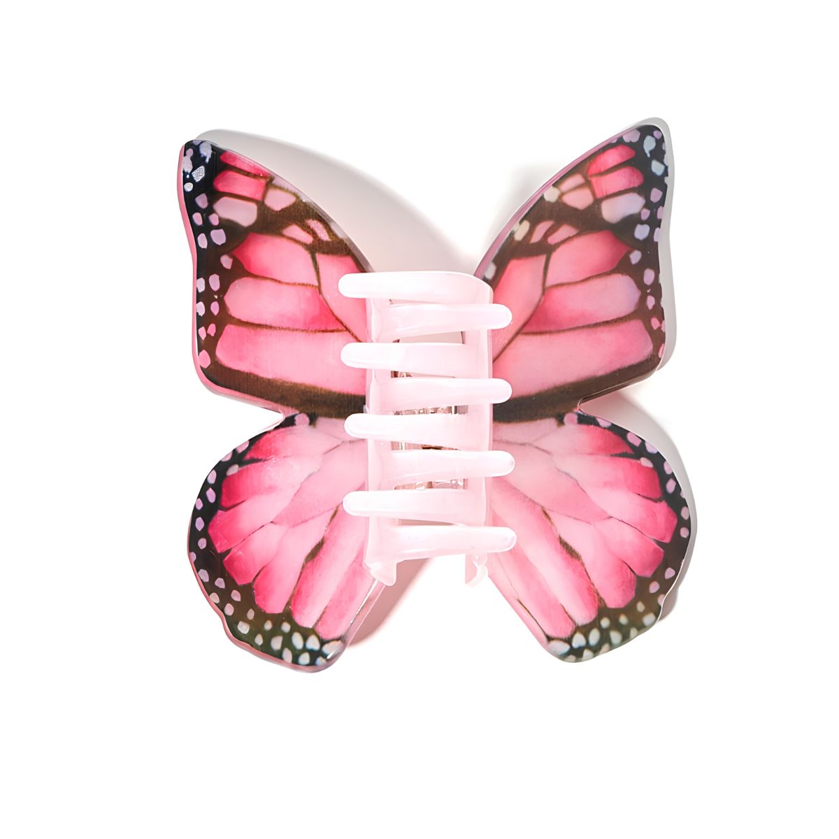 Large Rose Red Butterfly Hair Claw