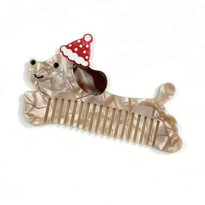 Large Running Dog Wide-Tooth Hair Comb
