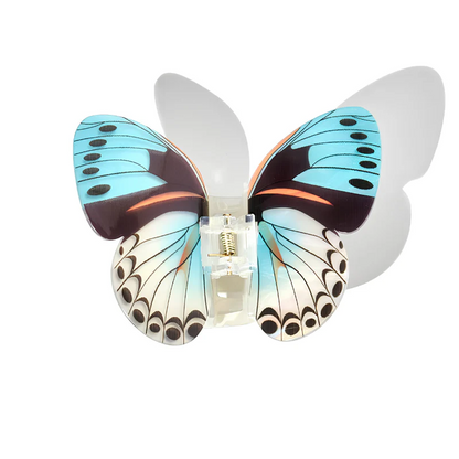 Large Turquoise Butterfly Hair Claw