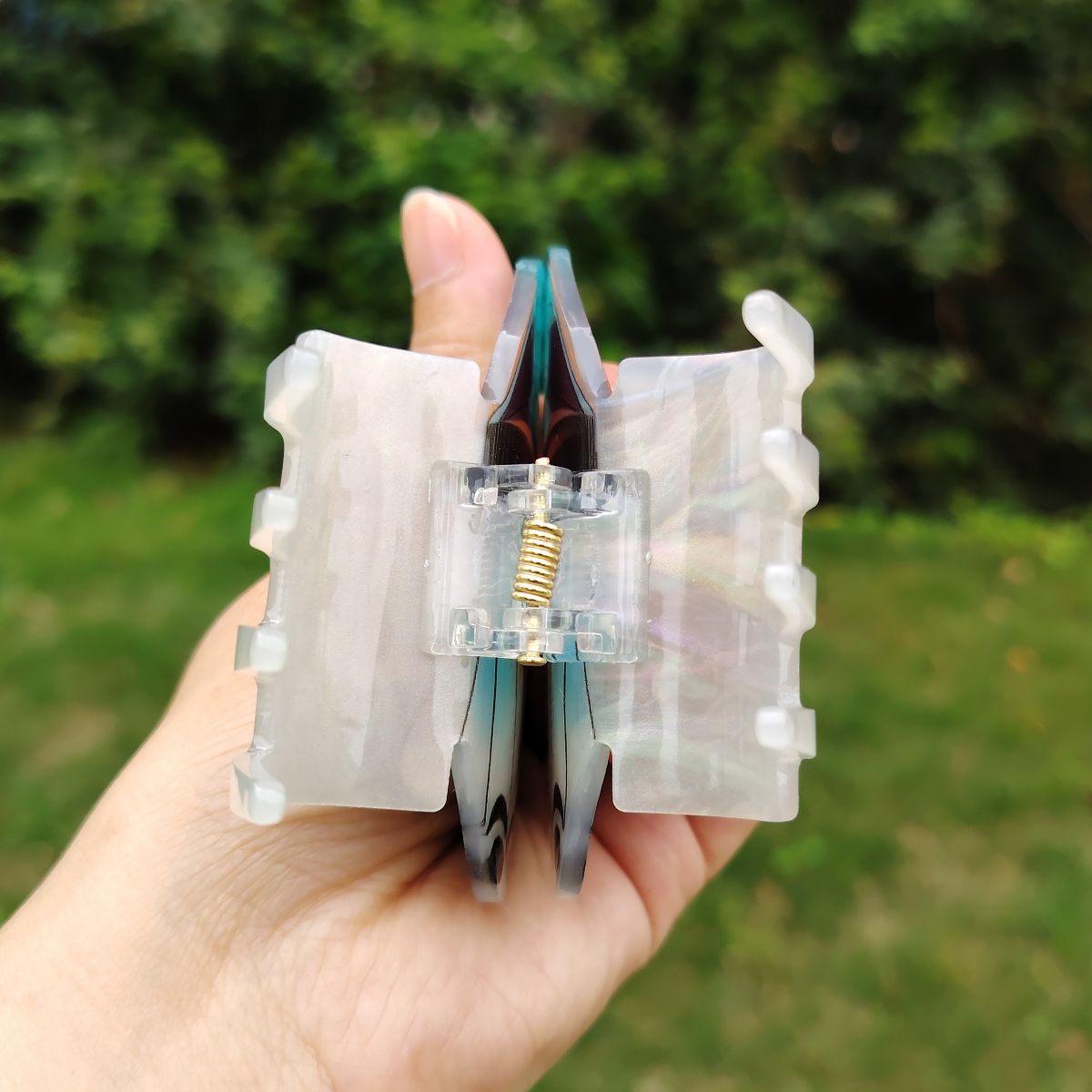 Large Turquoise Butterfly Hair Claw