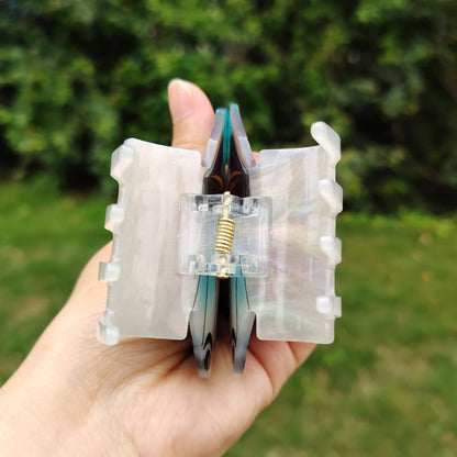 Large Turquoise Butterfly Hair Claw