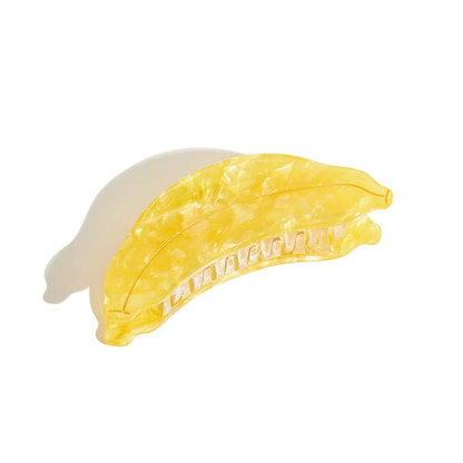 Large Yellow Banana Fruit Hair Claw
