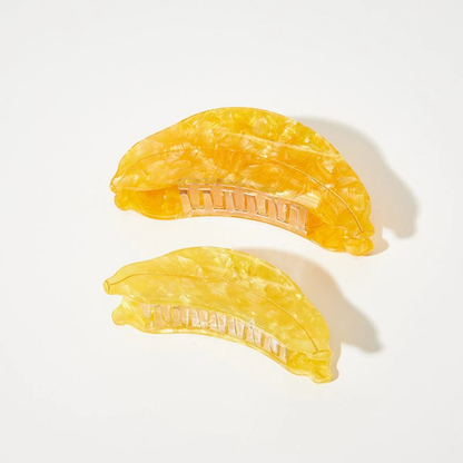 Large Yellow Banana Fruit Hair Claw