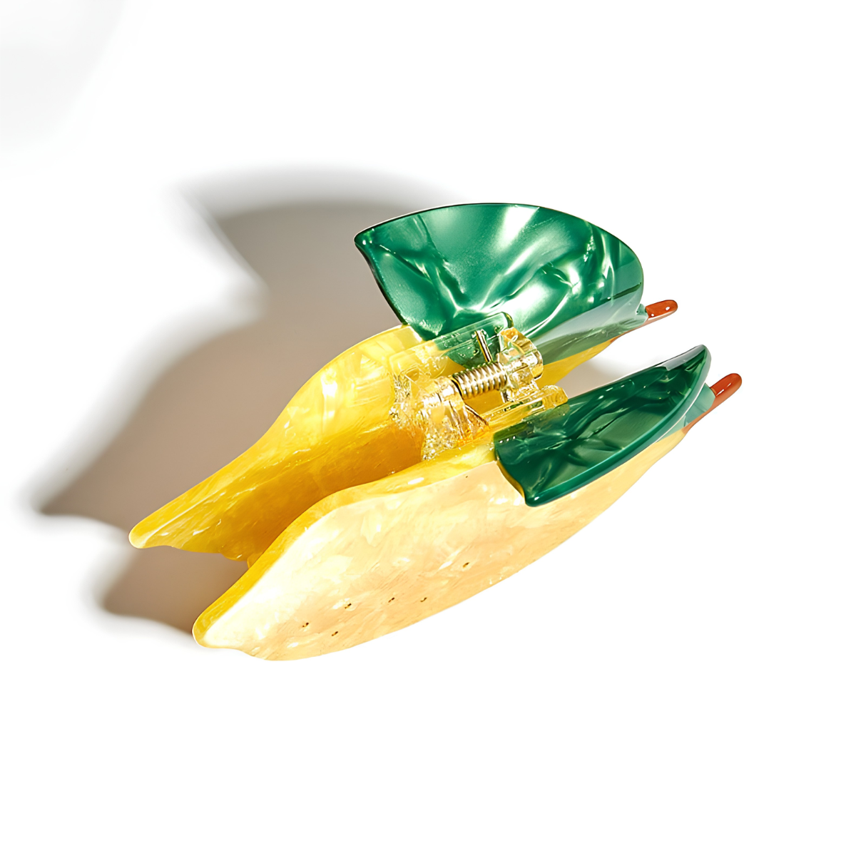 Large Yellow Lemon Fruit Hair Claw