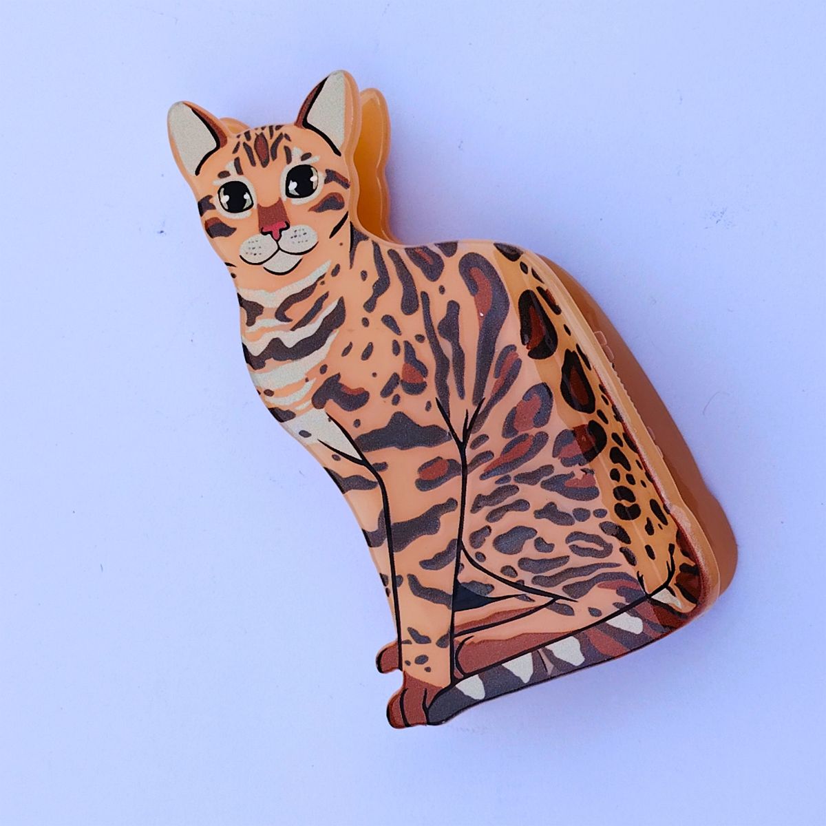 Medium Leopard Print Cat Hair Claw